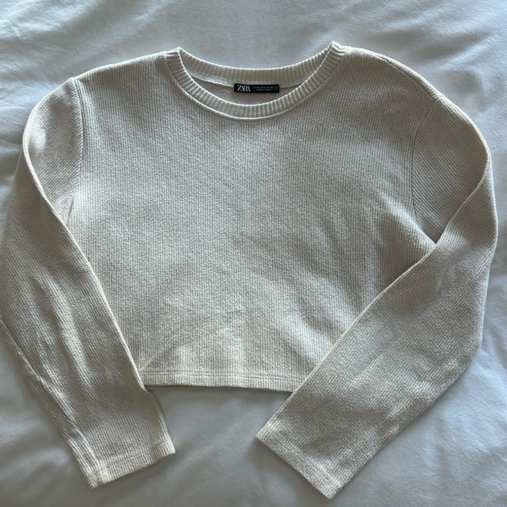 Zara cropped sweater